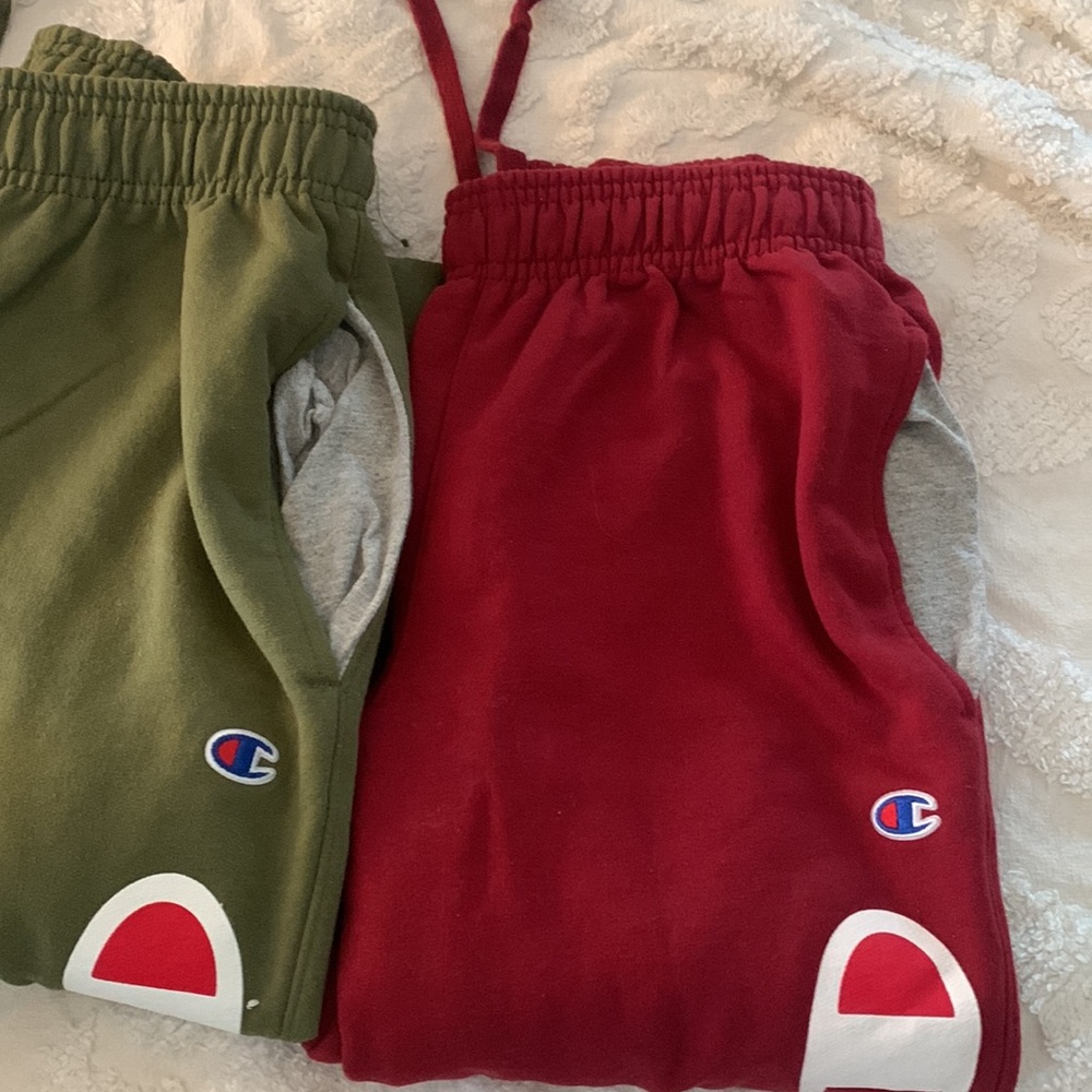Champion Men's Joggers - Green and Red - Picture 5 of 5